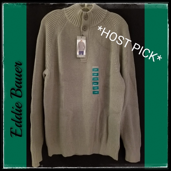 Eddie Bauer*Mens Grey Pullover Sweater - Picture 1 of 10
